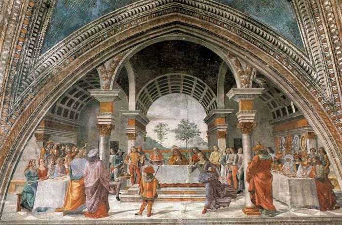 GHIRLANDAIO, Domenico Herod-s Banquet Germany oil painting art